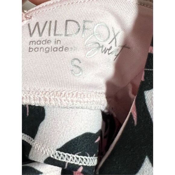 NWT Wildfox Sweat Women's Stretch Criss Cross Rose Floral Print Sports B… - Picture 4 of 7